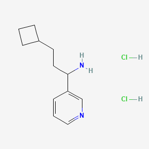 3-Cyclobutyl-1-(pyridin-3-yl)propan-1-amine dihydrochloride