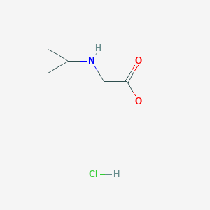 molecular formula C6H12ClNO2 B1530431 Methyl 2-(cyclopropylamino)acetate hydrochloride CAS No. 182291-97-0