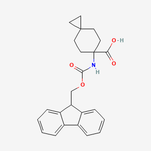 6-((((9H-fluoren-9-yl)methoxy)carbonyl)amino)spiro[2.5]octane-6-carboxylic acid