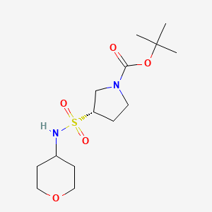 tert-butyl (3S)-3-[(oxan-4-yl)sulfamoyl]pyrrolidine-1-carboxylate