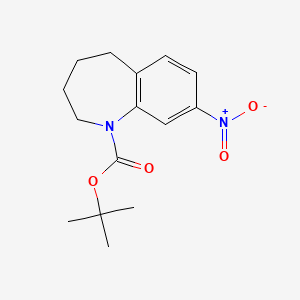 tert-Butyl 8-nitro-2,3,4,5-tetrahydro-1H-benzo[b]azepine-1-carboxylate