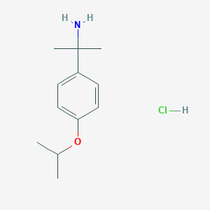 2-[4-(Propan-2-yloxy)phenyl]propan-2-amine hydrochloride