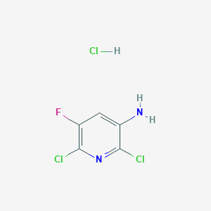 molecular formula C5H4Cl3FN2 B1530443 2,6-二氯-5-氟吡啶-3-胺盐酸盐 CAS No. 1416351-81-9