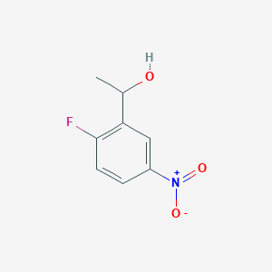 molecular formula C8H8FNO3 B15304437 1-(2-Fluoro-5-nitrophenyl)ethan-1-ol 