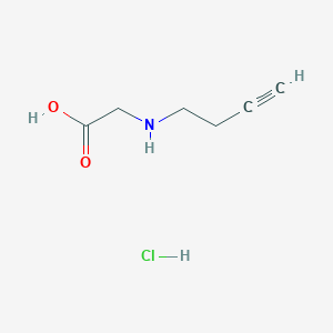 2-[(But-3-yn-1-yl)amino]acetic acid hydrochloride