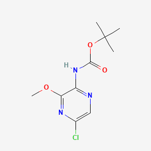 molecular formula C10H14ClN3O3 B15304464 tert-Butyl (5-chloro-3-methoxypyrazin-2-yl)carbamate 