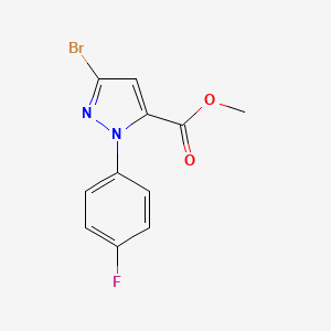 methyl 3-bromo-1-(4-fluorophenyl)-1H-pyrazole-5-carboxylate