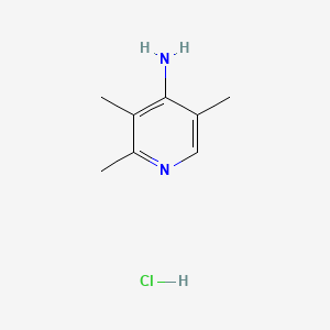 molecular formula C8H13ClN2 B15304515 2,3,5-Trimethylpyridin-4-amine hydrochloride 