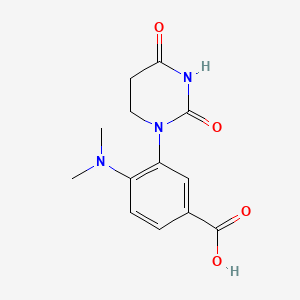 4-(Dimethylamino)-3-(2,4-dioxohexahydropyrimidin-1-yl)benzoic acid