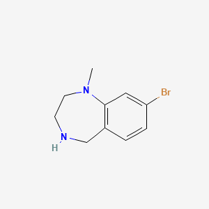 molecular formula C10H13BrN2 B15304540 8-bromo-1-methyl-2,3,4,5-tetrahydro-1H-1,4-benzodiazepine 