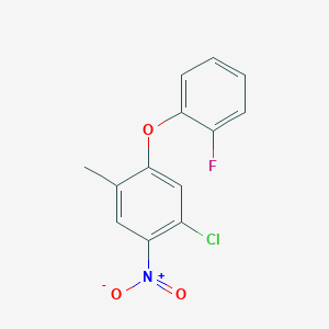 1-Chloro-5-(2-fluorophenoxy)-4-methyl-2-nitrobenzene