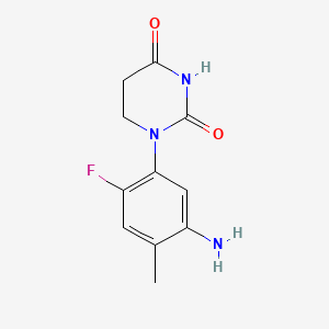 1-(5-Amino-2-fluoro-4-methyl-phenyl)hexahydropyrimidine-2,4-dione