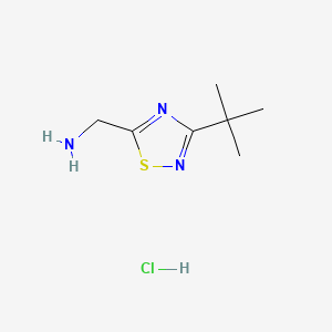 1-(3-Tert-butyl-1,2,4-thiadiazol-5-yl)methanamine hydrochloride