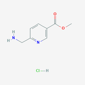 molecular formula C8H11ClN2O2 B1530463 6-(氨甲基)烟酸甲酯盐酸盐 CAS No. 1072438-56-2