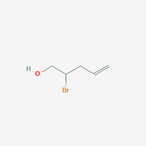 molecular formula C5H9BrO B15304637 2-Bromopent-4-en-1-ol 