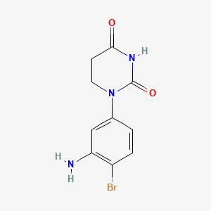 1-(3-Amino-4-bromo-phenyl)hexahydropyrimidine-2,4-dione