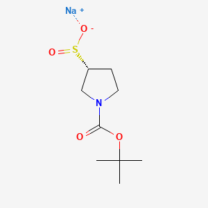 sodium (3R)-1-[(tert-butoxy)carbonyl]pyrrolidine-3-sulfinate