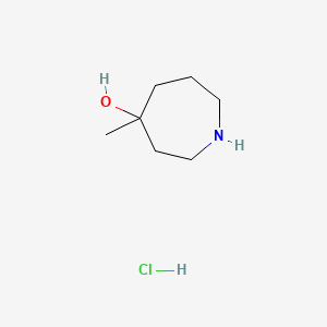 molecular formula C7H16ClNO B1530470 4-Methylazepan-4-ol hydrochloride CAS No. 91774-53-7