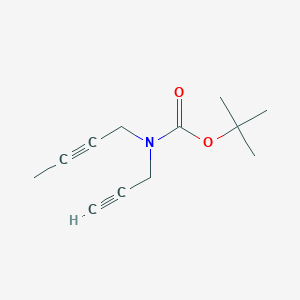 molecular formula C12H17NO2 B15304723 tert-butyl N-(but-2-yn-1-yl)-N-(prop-2-yn-1-yl)carbamate 