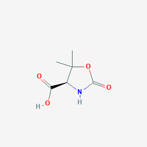 molecular formula C6H9NO4 B15304731 (4R)-5,5-dimethyl-2-oxo-1,3-oxazolidine-4-carboxylic acid 