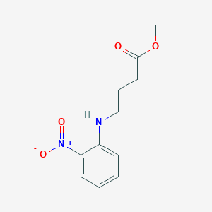 molecular formula C11H14N2O4 B15304737 Methyl 4-[(2-nitrophenyl)amino]butanoate 