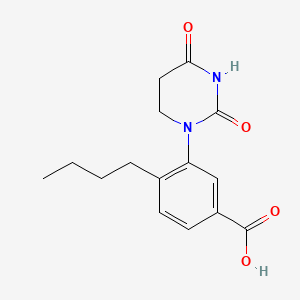 4-Butyl-3-(2,4-dioxohexahydropyrimidin-1-yl)benzoic acid