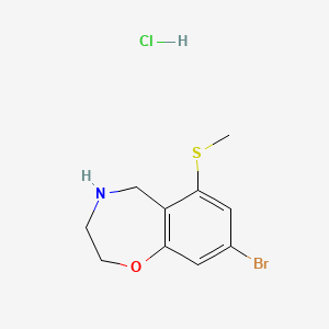 8-Bromo-6-(methylsulfanyl)-2,3,4,5-tetrahydro-1,4-benzoxazepine hydrochloride