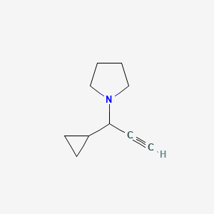 1-(1-Cyclopropylprop-2-yn-1-yl)pyrrolidine