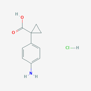 1-(4-Aminophenyl)cyclopropane-1-carboxylic acid hydrochloride