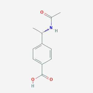 molecular formula C11H13NO3 B15304852 (s)-4-(1-Acetamidoethyl)benzoic acid 