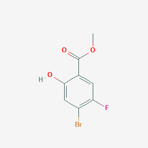 molecular formula C8H6BrFO3 B1530487 4-溴-5-氟-2-羟基苯甲酸甲酯 CAS No. 1193162-25-2