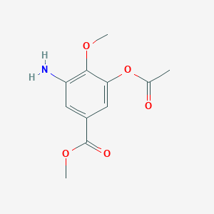 molecular formula C11H13NO5 B1530488 3-乙酰氧基-5-氨基-4-甲氧基苯甲酸甲酯 CAS No. 838856-87-4