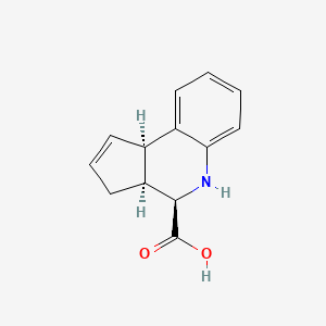 molecular formula C13H13NO2 B15304900 rac-(3aR,4S,9bS)-3H,3aH,4H,5H,9bH-cyclopenta[c]quinoline-4-carboxylic acid 