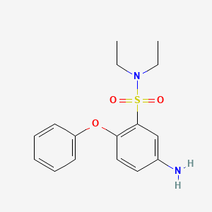 5-amino-N,N-diethyl-2-phenoxybenzene-1-sulfonamide