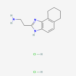 2-{1H,6H,7H,8H,9H-naphtho[1,2-d]imidazol-2-yl}ethan-1-amine dihydrochloride