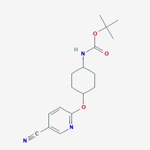 Tert-butyl (4-((5-cyanopyridin-2-yl)oxy)cyclohexyl)carbamate