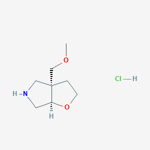 rac-(3aR,6aR)-3a-(methoxymethyl)-hexahydro-2H-furo[2,3-c]pyrrole hydrochloride, cis