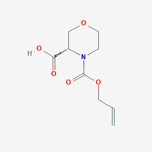 (3S)-4-allyloxycarbonylmorpholine-3-carboxylic acid