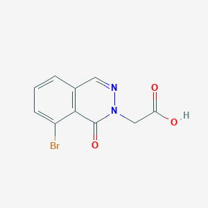 molecular formula C10H7BrN2O3 B15305024 2-(8-Bromo-1-oxo-1,2-dihydrophthalazin-2-yl)acetic acid 