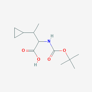 2-{[(Tert-butoxy)carbonyl]amino}-3-cyclopropylbutanoic acid