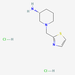 (3R)-1-[(1,3-thiazol-2-yl)methyl]piperidin-3-aminedihydrochloride