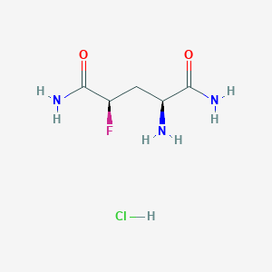 (2S,4R)-2-amino-4-fluoropentanediamide hydrochloride