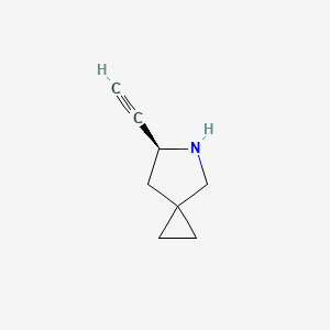 molecular formula C8H11N B15305104 (S)-6-Ethynyl-5-azaspiro[2.4]heptane 