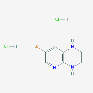 7-bromo-1H,2H,3H,4H-pyrido[2,3-b]pyrazine dihydrochloride