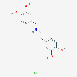 4-(2-{[(3,4-Dihydroxyphenyl)methyl]amino}ethyl)benzene-1,2-diol hydrochloride