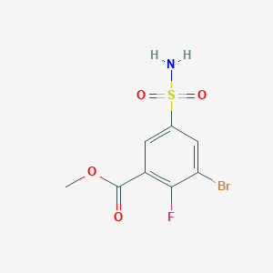 Methyl3-bromo-2-fluoro-5-sulfamoylbenzoate