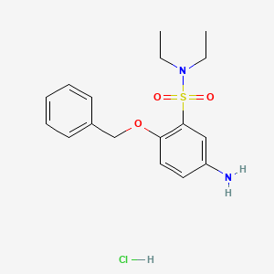 5-amino-2-(benzyloxy)-N,N-diethylbenzene-1-sulfonamide hydrochloride