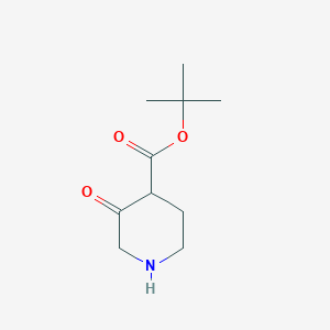 molecular formula C10H17NO3 B15305199 tert-Butyl 3-oxopiperidine-4-carboxylate 