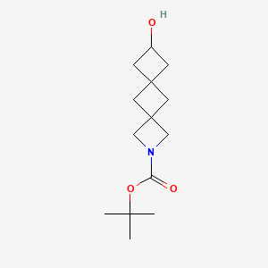 Tert-butyl 8-hydroxy-2-azadispiro[3.1.3^{6}.1^{4}]decane-2-carboxylate