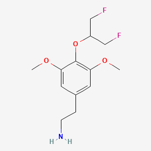 2-{4-[(1,3-Difluoropropan-2-yl)oxy]-3,5-dimethoxyphenyl}ethan-1-amine